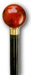 Sfera rossa corniola bastoni in legno di faggio e resina acrilica by Biancardi International