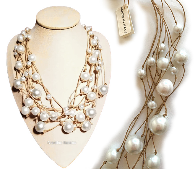 Trevi necklace with Majorca pearls